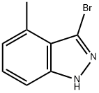 3-溴-4-甲基-1H-吲唑 结构式