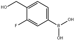 3-氟-4-羟甲基苯硼酸 结构式