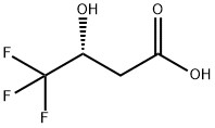 (R)-3-羟基-4,4,4-三氟丁酸 结构式