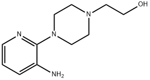 2-[4-(3-Amino-2-pyridinyl)-1-piperazinyl]-1-ethanol 结构式