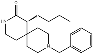 3,9-Diazaspiro[5.5]undecan-2-one, 1-butyl-9-(phenylmethyl)-, (1R)- 结构式