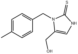 [2-Mercapto-1-(4-methylbenzyl)-1H-imidazol-5-yl]methanol 结构式