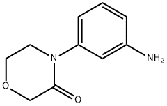 4-(3-氨基苯基)吗啉-3-酮 结构式