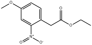 2-(2-硝基-4-甲氧基苯基)乙酸乙酯 结构式