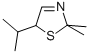 Thiazole, 2,5-dihydro-2,2-dimethyl-5-(1-methylethyl)- (9CI) 结构式