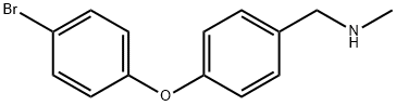 1-(4-(4-溴苯氧基)苯基)-N-甲基甲胺 结构式