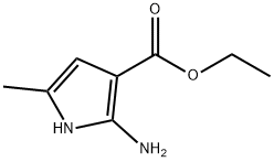 2-氨基-5-甲基-1H-吡咯-3-羧酸乙酯 结构式