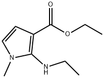 1H-Pyrrole-3-carboxylicacid,2-(ethylamino)-1-methyl-,ethylester(9CI) 结构式