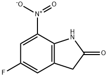 5-fluoro-7-nitro-1,3-dihydro-indol-2-one 结构式