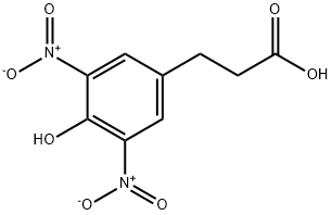 3-(3,5-DINITRO-4-HYDROXYPHENYL)*PROPIONI C ACID 结构式