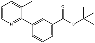 3-(3-甲基吡啶-2-基)苯甲酸叔丁基酯 结构式