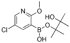 5-氯-2-甲氧基-3-(4,4,5,5-四甲基-1,3,2-二噁硼烷-2-基)吡啶 结构式