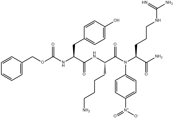 benzyloxycarbonyltyrosyl-lysyl-arginine-4-nitroanilide 结构式