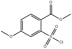 2-(CHLOROSULFONYL)-4-METHYLBENZOIC ACID METHYL ESTER 结构式