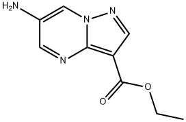 6-氨基吡唑[1,5-A]嘧啶-3-羧酸乙酯 结构式