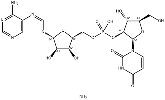 URIDYLYL(2'-5')ADENOSINE AMMONIUM SALT 结构式