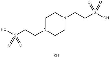1,4-哌嗪二乙磺酸二钾盐 结构式