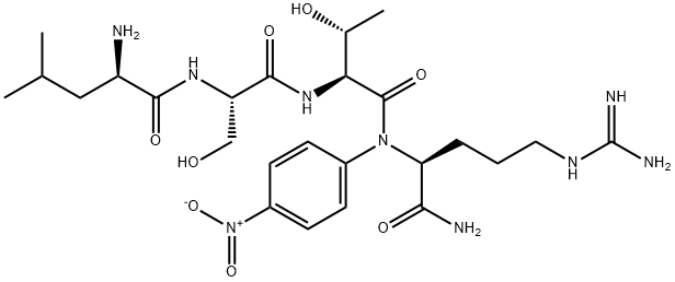 D-LEU-SER-THR-ARG P-NITROANILIDE 结构式