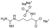 N5-(亚胺[膦氨基]甲基)-2,5-二氨基戊酸钠盐 结构式