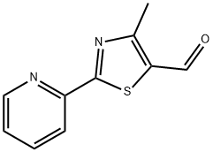 5-Thiazolecarboxaldehyde, 4-Methyl-2-(2-pyridinyl)- 结构式