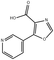 5-(吡啶-3-基)噁唑-4-羧酸 结构式