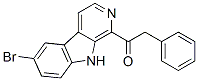 1-(6-Bromo-9H-pyrido[3,4-b]indol-1-yl)-2-phenylethanone 结构式