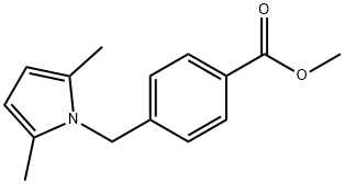 Methyl 4-[(2,5-diMethyl-1H-pyrrol-1-
yl)Methyl]benzoate 结构式