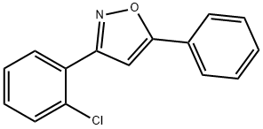 Isoxazole, 3-(2-chlorophenyl)-5-phenyl- 结构式