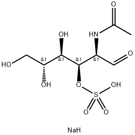 N-乙酰氨基葡萄糖-3-硫酸钠 结构式