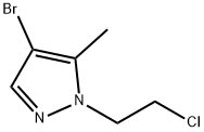 4-溴-1-(2-氯乙基)-5-甲基-1H-吡唑 结构式