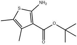 4,5-二甲基-2-氨基噻吩-3-甲酸叔丁酯 结构式