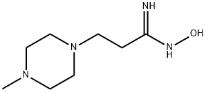 1-Piperazinepropionamidoxime,4-methyl-(6CI) 结构式