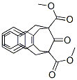 6,8,13,15-Tetrahydro-17-oxo-7,14-methanobenzo[6,7]cyclodeca[1,2-b]naphthalene-7,14-dicarboxylic acid dimethyl ester 结构式