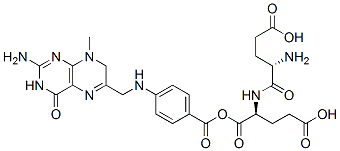 7-氢-8-甲基蝶酰谷氨酰谷氨酸 结构式