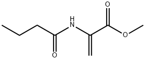 2-Propenoic  acid,  2-[(1-oxobutyl)amino]-,  methyl  ester 结构式