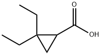 2,2-二乙基环丙烷羧酸 结构式