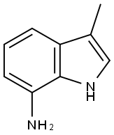 3-甲基-1H-吲哚-7-胺 结构式