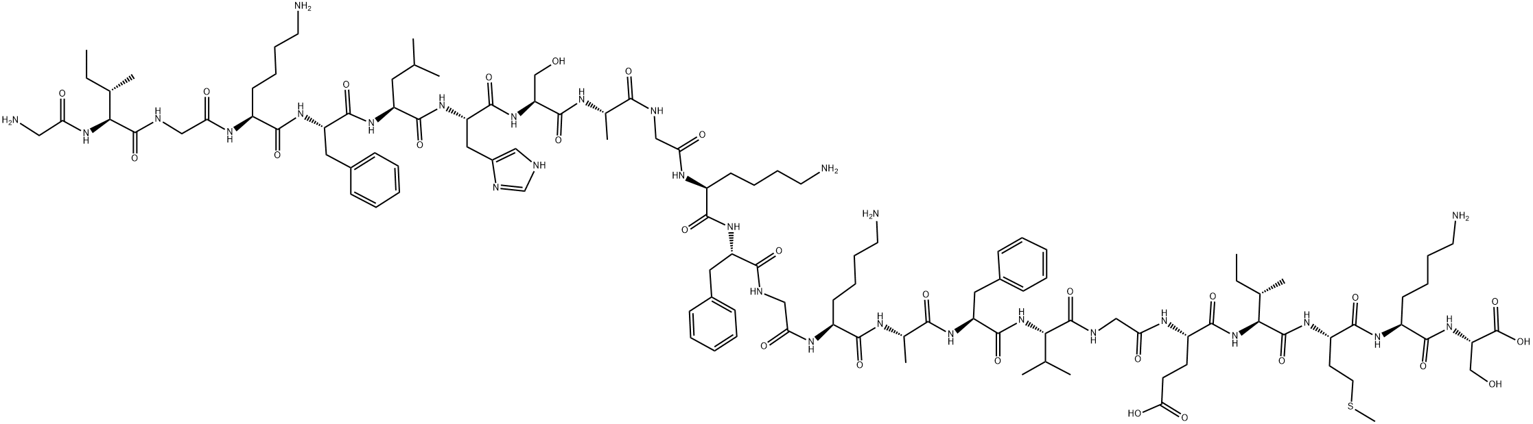蛙皮素 1 结构式