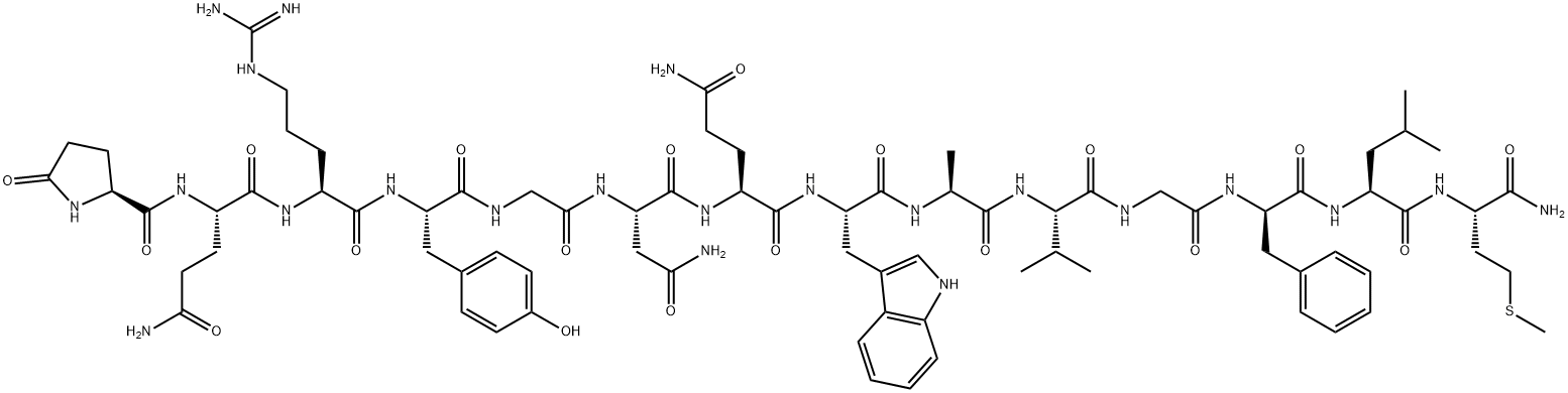 (TYR4,D-PHE12)-BOMBESIN 结构式