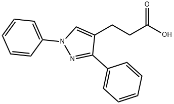 1,3-二苯基吡唑-4-丙酸 结构式