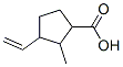 Cyclopentanecarboxylic acid, 3-ethenyl-2-methyl- 结构式