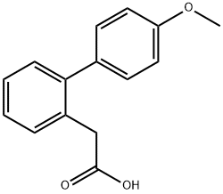 4'-甲氧基-2-联苯乙酸 结构式