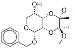 苄基2,3-O - [(1S,2S)-1,2-二甲氧基-1,2-二甲基-1,2-乙二基]-Α-L-吡喃木糖苷 结构式