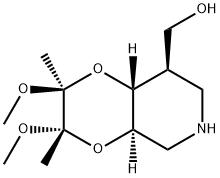 (2S,3S,4aR,8R,8aR)-Octahydro-2,3-diMethoxy-2,3-diMethyl-1,4-dioxino[2,3-c]pyridine-8-Methanol 结构式