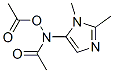 O,N-diacetyl-1,2-dimethyl-5-hydroxylaminoimidazole 结构式