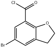 5-溴-2,3-二氢苯并[B]呋喃-7-羰基氯 结构式