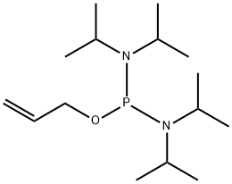 2-丙烯基 N,N,N',N'-四异丙基亚磷酰二胺 结构式