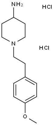4-AMINO-1-(4-METHOXYPHENETHYL)PIPERIDINE DIHYDROCHLORIDE 结构式