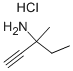 3-氨基-3-甲基-1-戊炔盐酸盐 结构式
