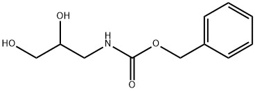 N-(苄氧羰基)-3-氨基-1,2-丙二醇 结构式